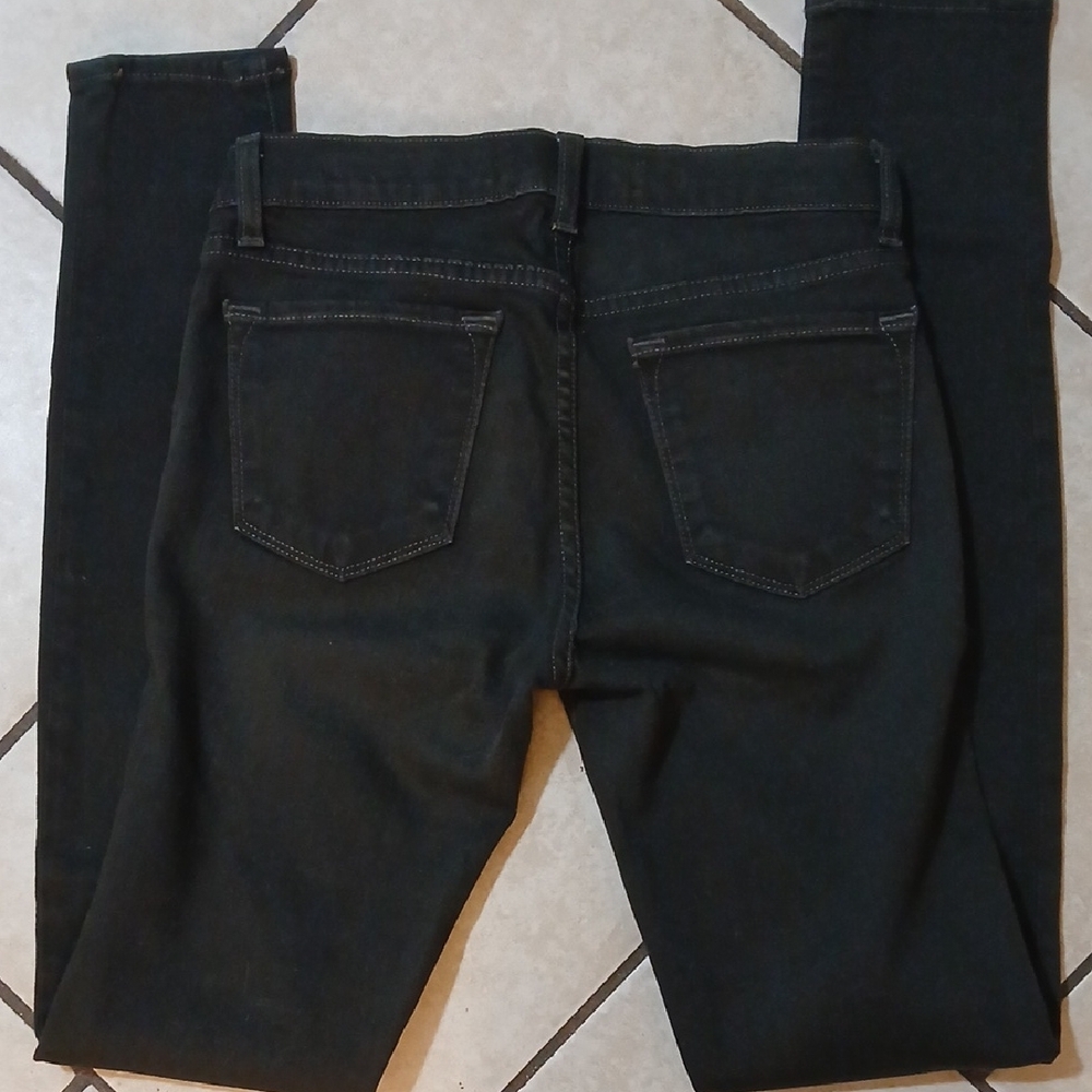 J BRAND Womens Size 25 Black Washed Skinny Leg Denim Jeans - Picture 2 of 3